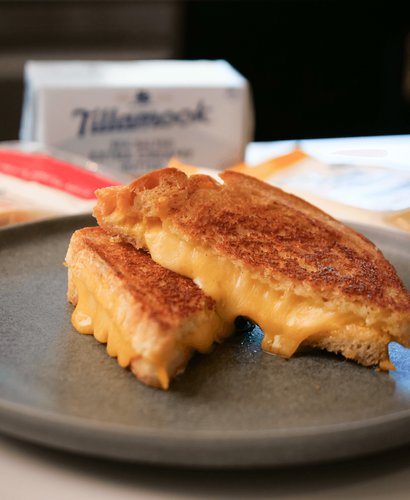 Classic Tillamook grilled cheese