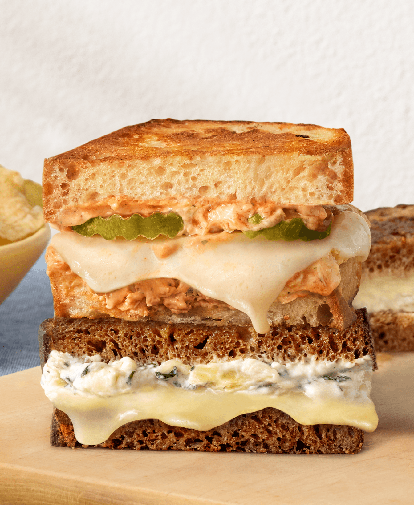 Buffalo Chicken Grilled Cheese Sandwich