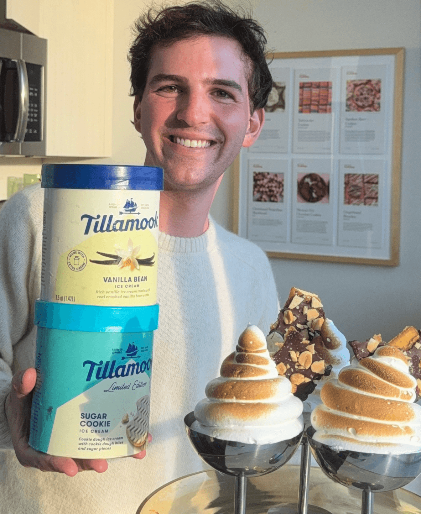 Baked Alaska with Tillamook ice cream