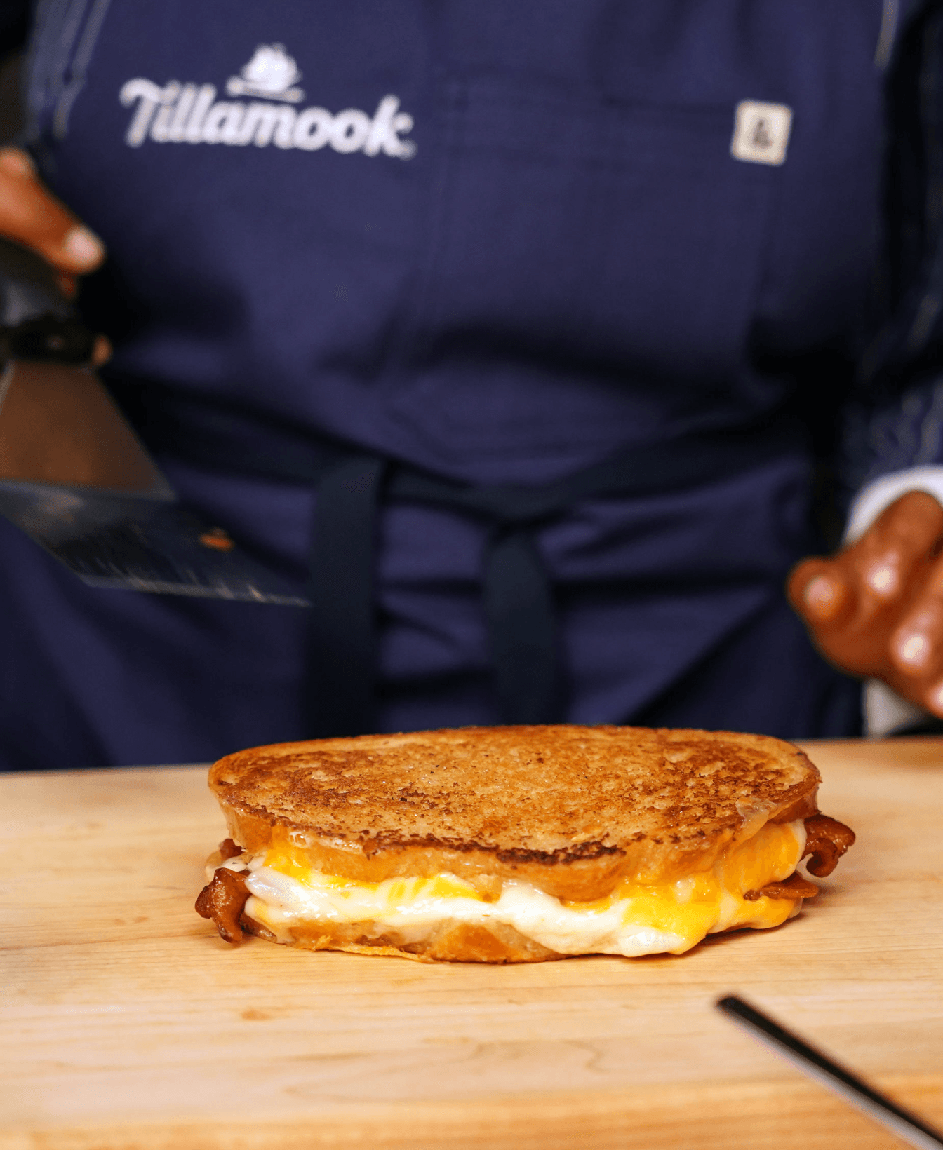 Garlic herb bacon grilled cheese