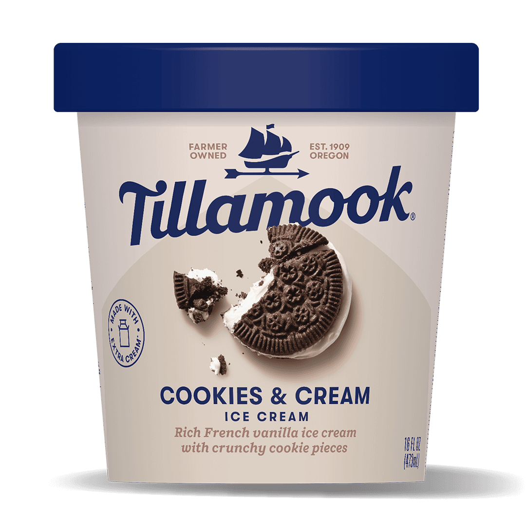 Tillamook Cookies and Cream Ice Cream Pint