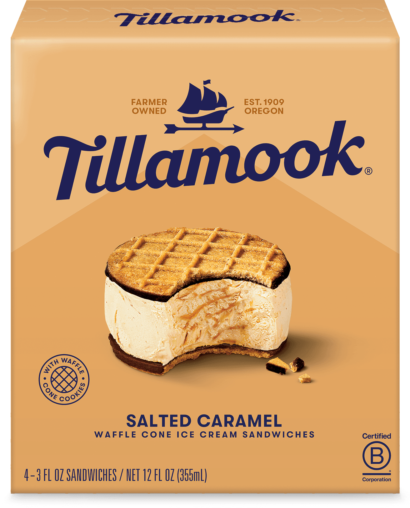 Salted Caramel Ice Cream Sandwich