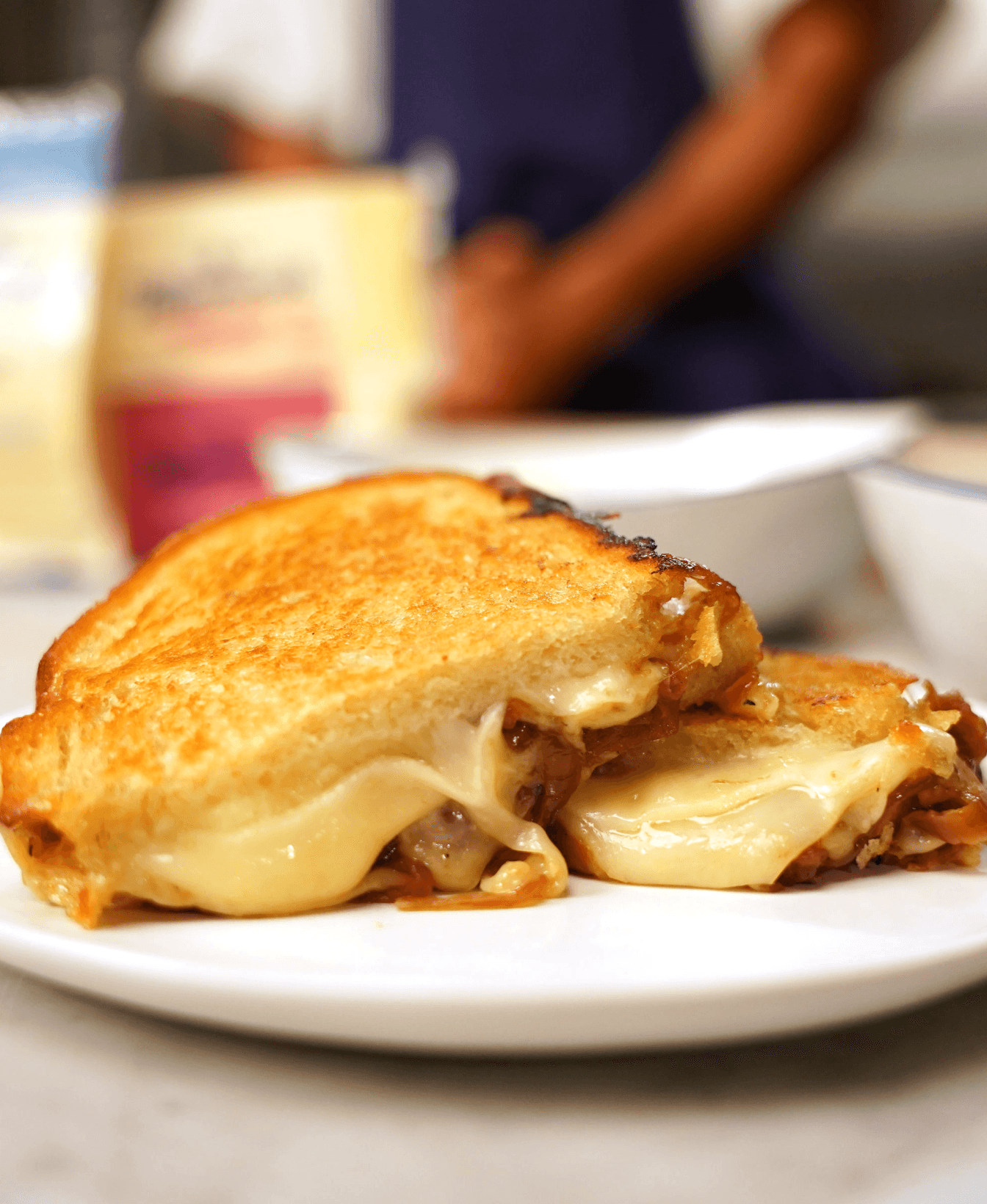 Bone marrow grilled cheese