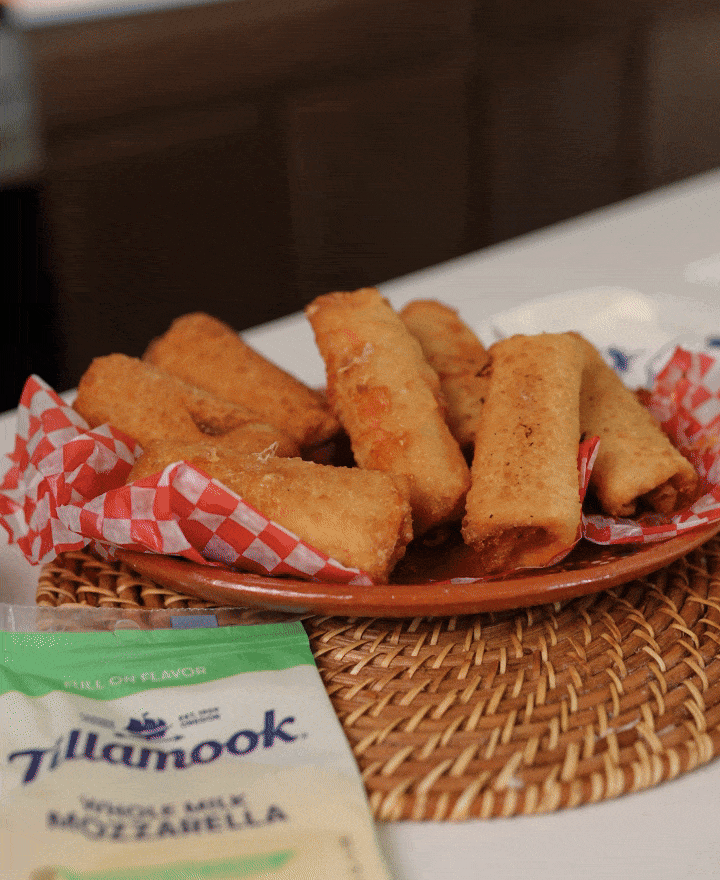 Creamy & Cheese Jalapeño Popper Egg Rolls gif