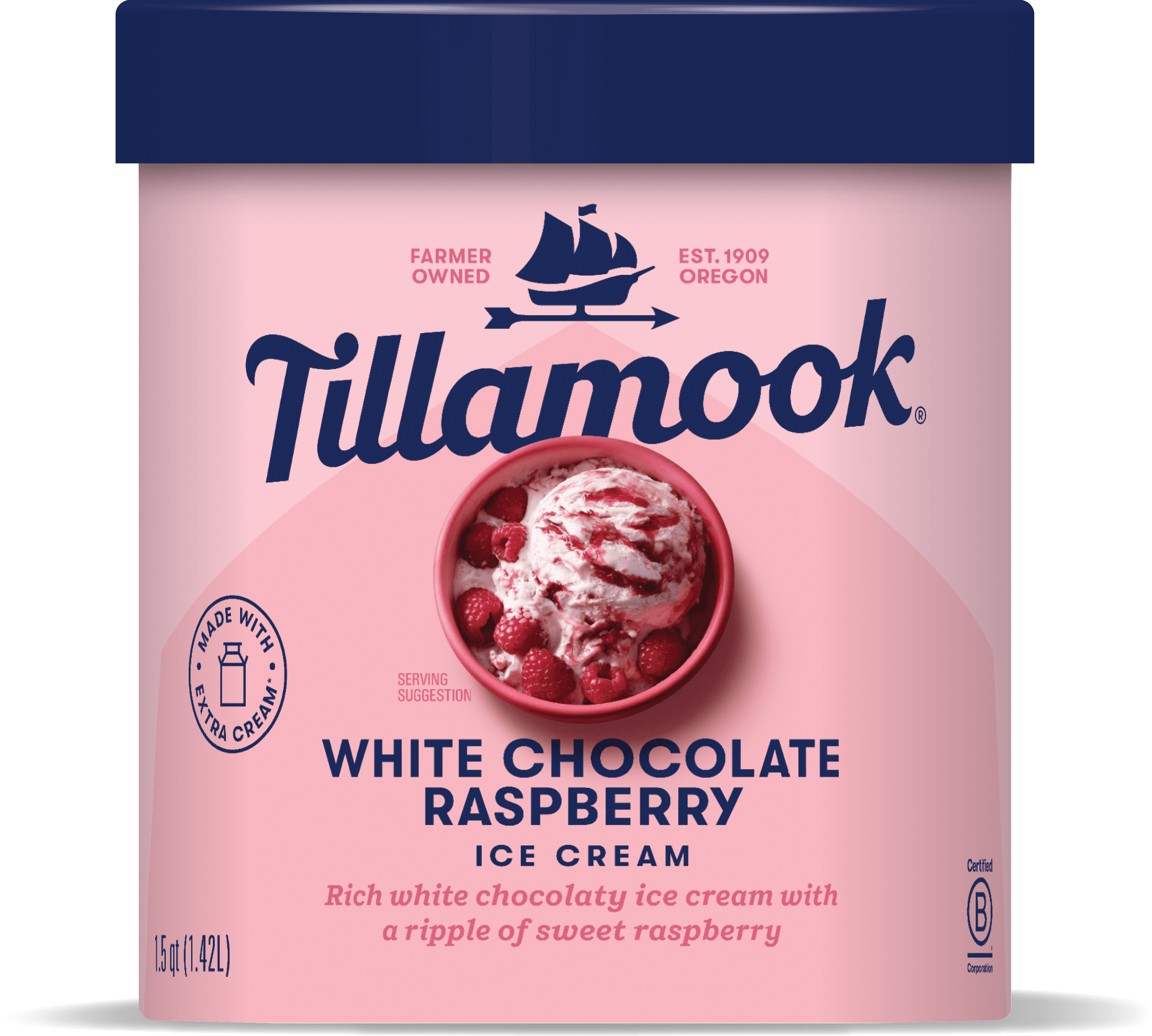 White Chocolate Raspberry Ice Cream