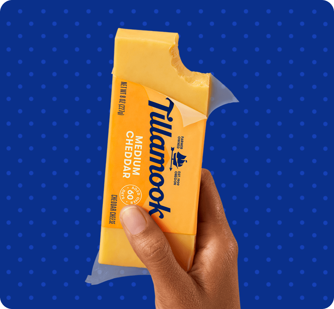 Tillamook medium cheddar block
