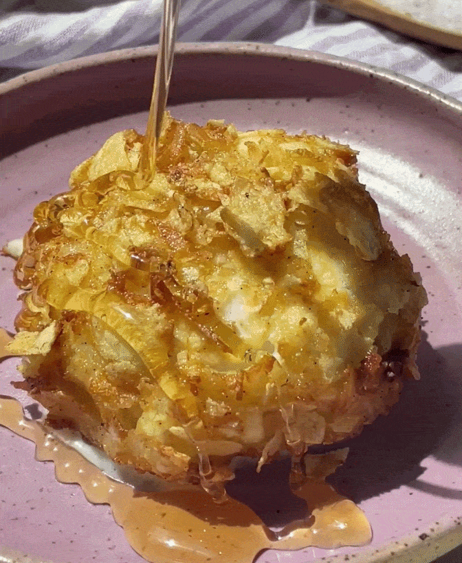 Potato Chip + Toasted Coconut Fried Ice Cream