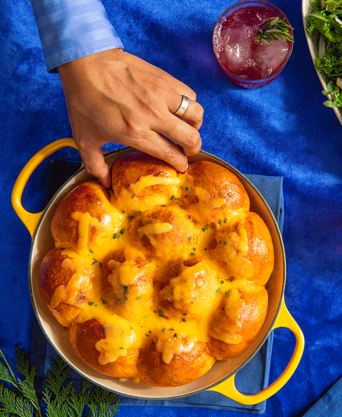 Honey Gochujang Cheddar Rolls