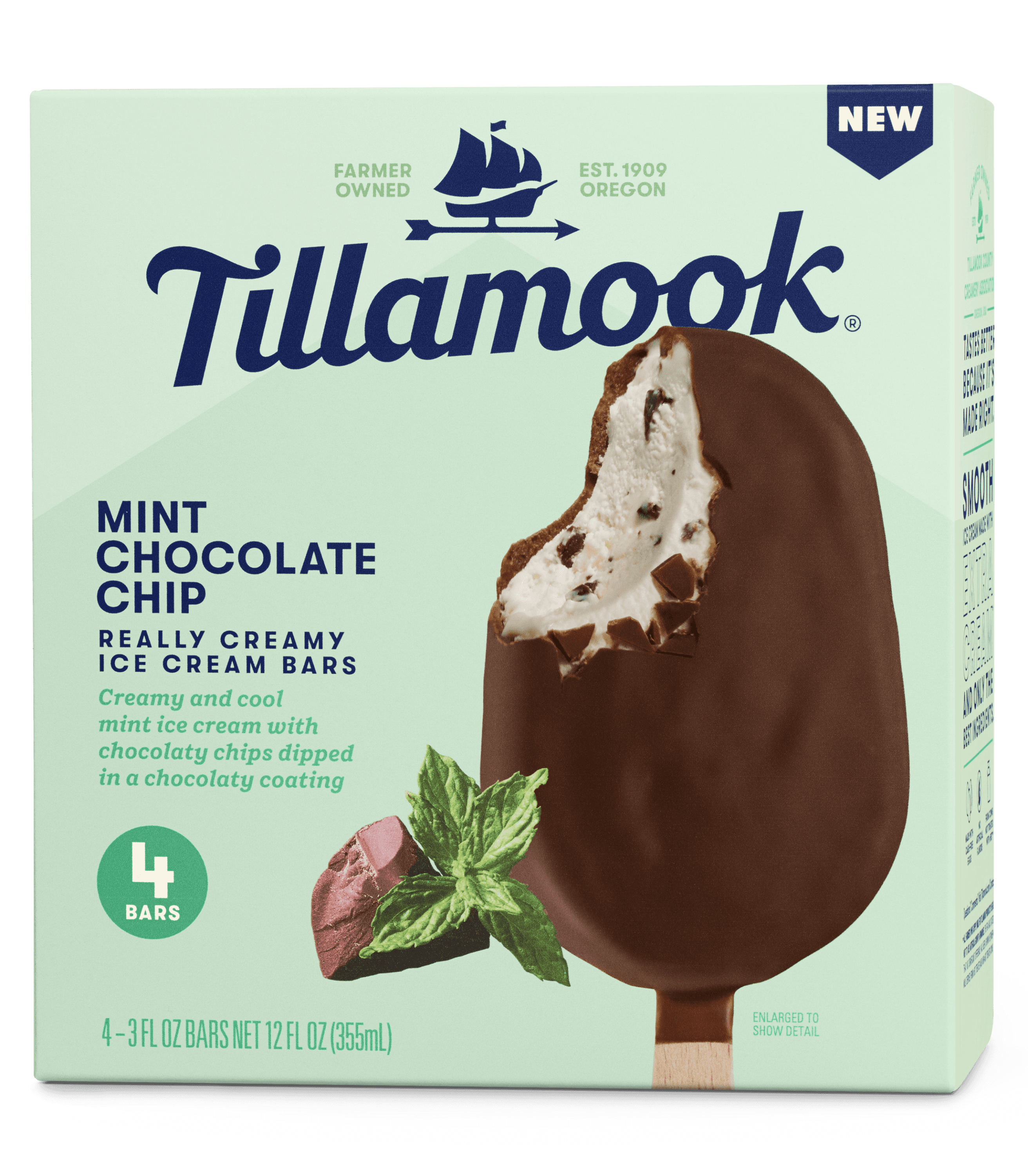 Tillamook Mint Chocolate Chip Ice Cream Bars